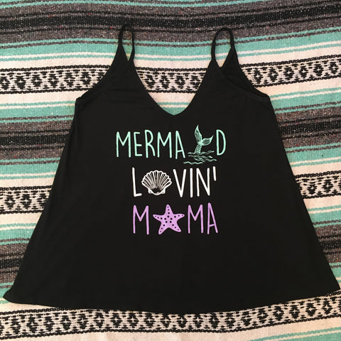 Mermaid Lovin' Mama Flowy Tank