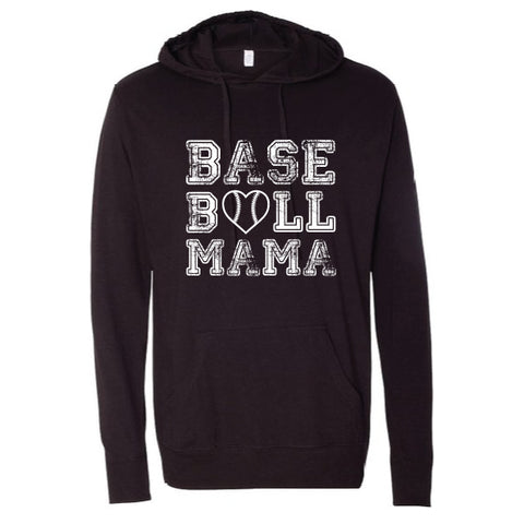 Baseball Mama Black Hoodie