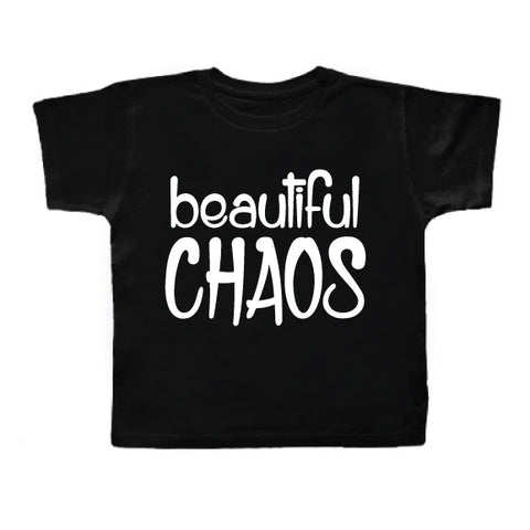 BEAUTIFUL CHAOS BLK TEE