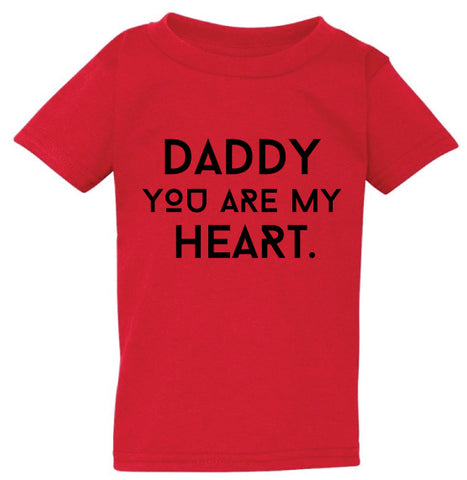 DADDY HEART RED TEE