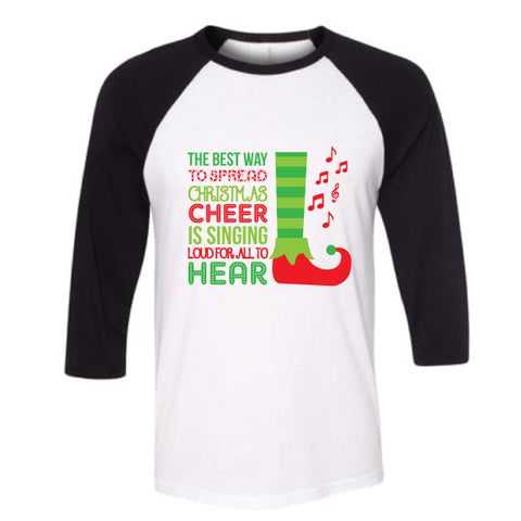 ELF CHEER RAGLAN