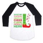 ELF CHEER KID RAGLAN