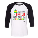 ELF SMILE Adult Raglan