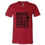 MAGICAL RED V-NECK TEE