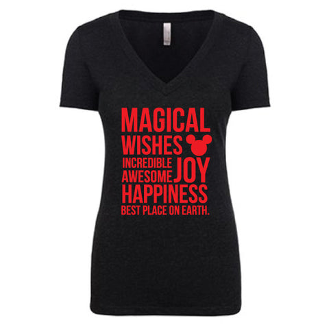 Magical Women's Black & Red Tee