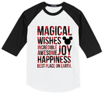 Magical Adult Buffalo Plaid Raglan