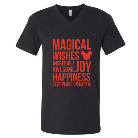 Magical Black Unisex V-Neck Tee