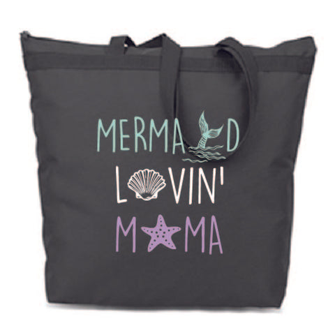 MERMAID MAMA ZIP TOTE