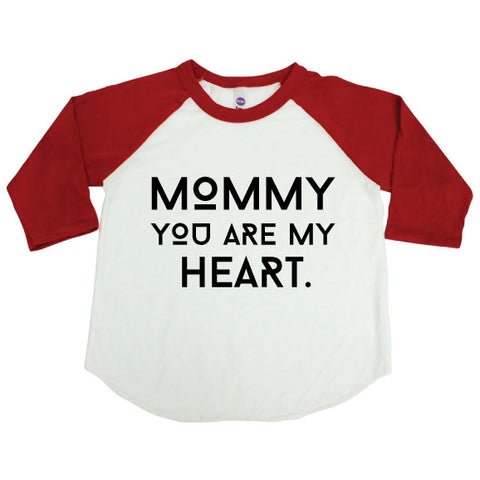 MOMMY HEART RAGLAN