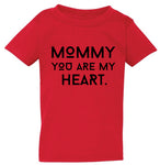 MOMMY HEART RED TEE