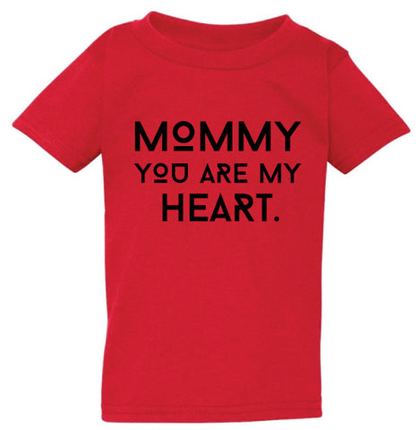 MOMMY HEART RED TEE