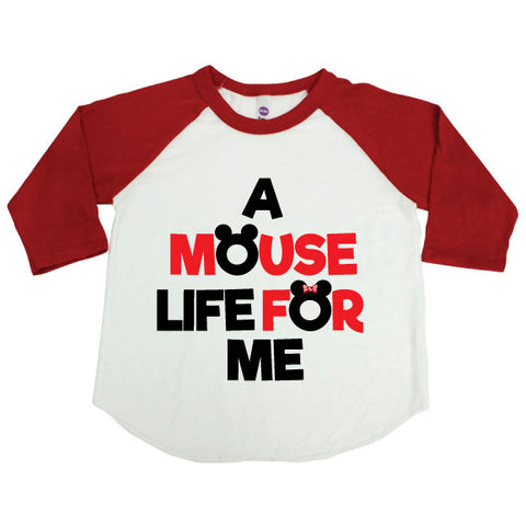Mouse Life Kid Raglan