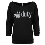 OFF DUTY Raw Edge Black Pullover