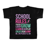 SCHOOL RULES PINK TEE