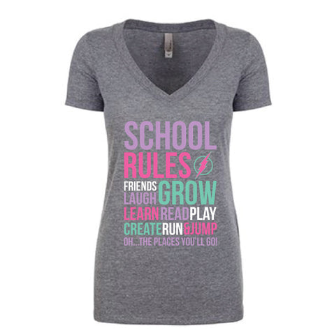SCHOOL RULES ADULT TEE