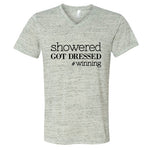 Showered. Got Dressed. #winning Unisex Tee