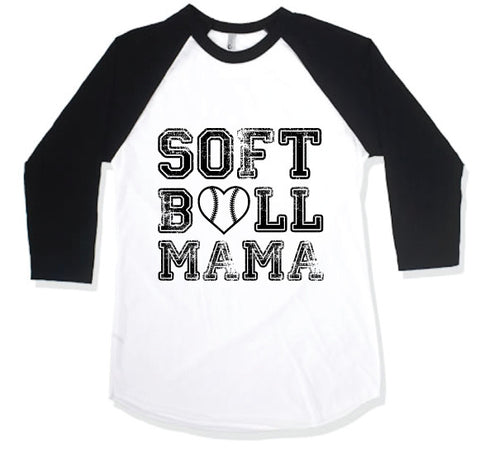 SOFTBALL MAMA RAGLAN