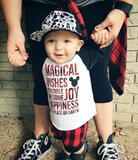 Magical Kidster Buffalo Plaid Raglan